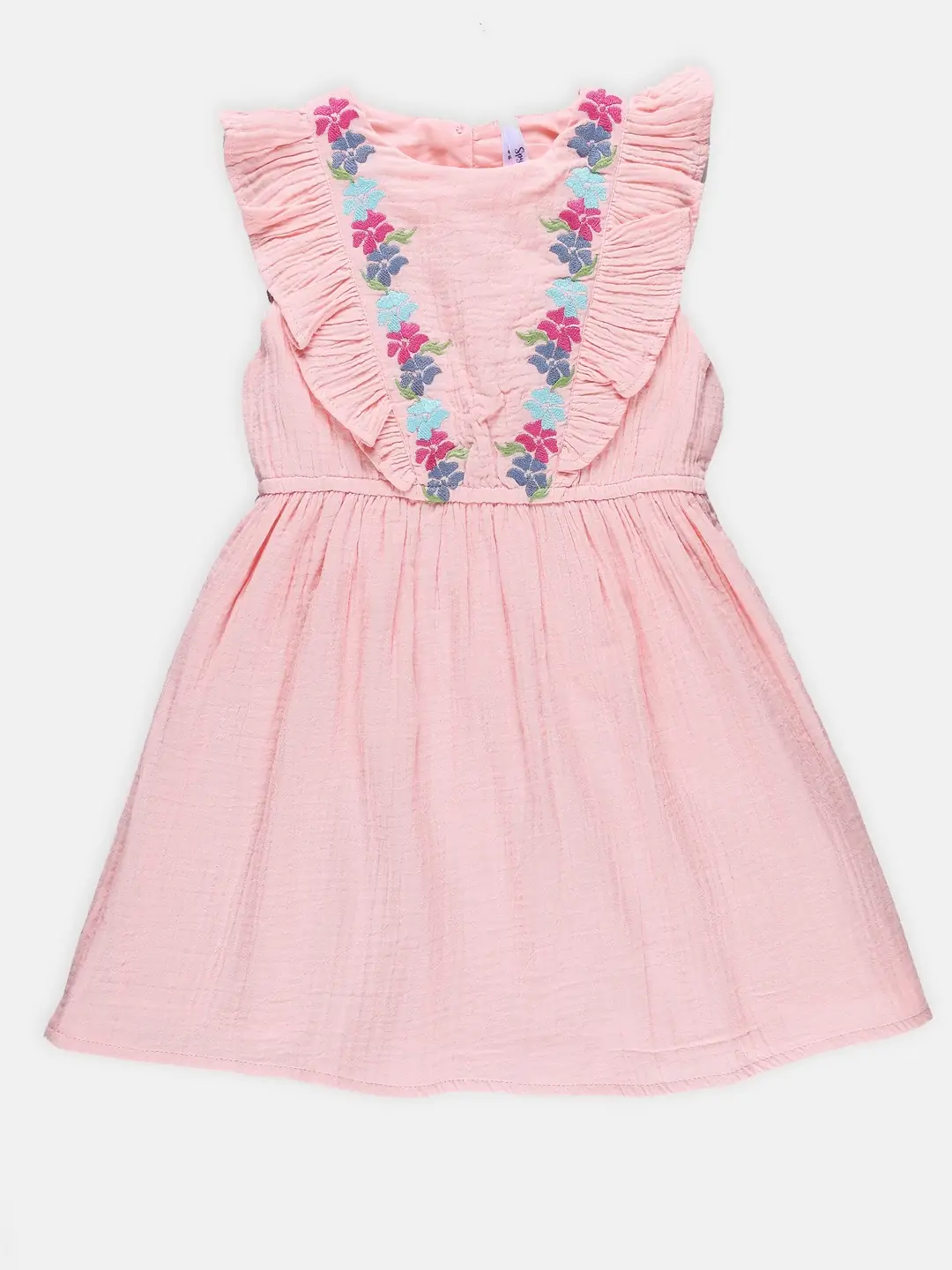 Spyby Girls Peach Color Dress