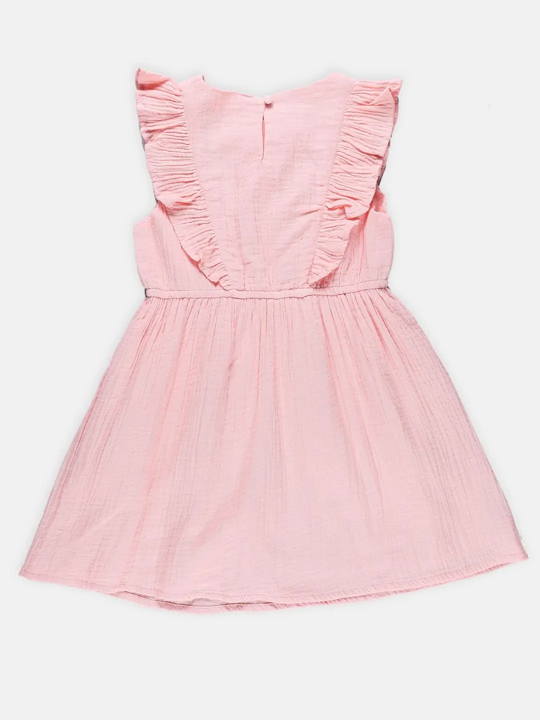 Spyby Girls Peach Color Dress - 3