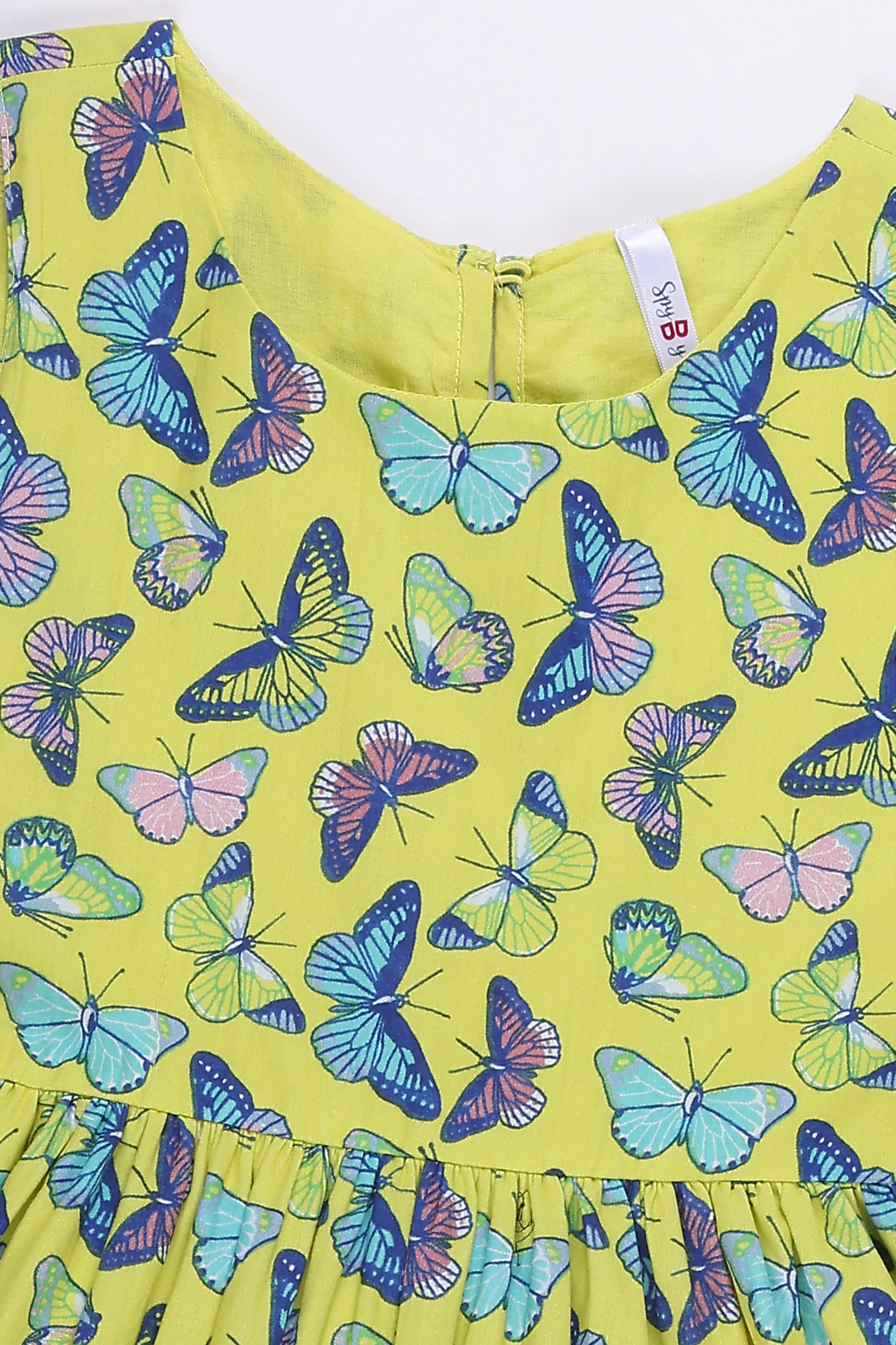Spyby Girls Yellow Color Dress - 2