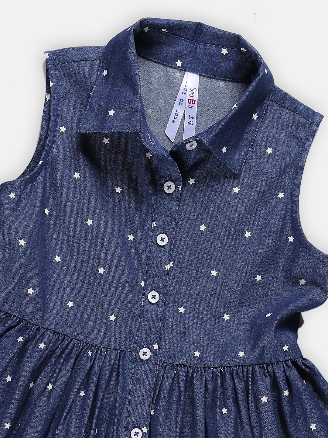 Spyby Girls Blue Color Dress - 2