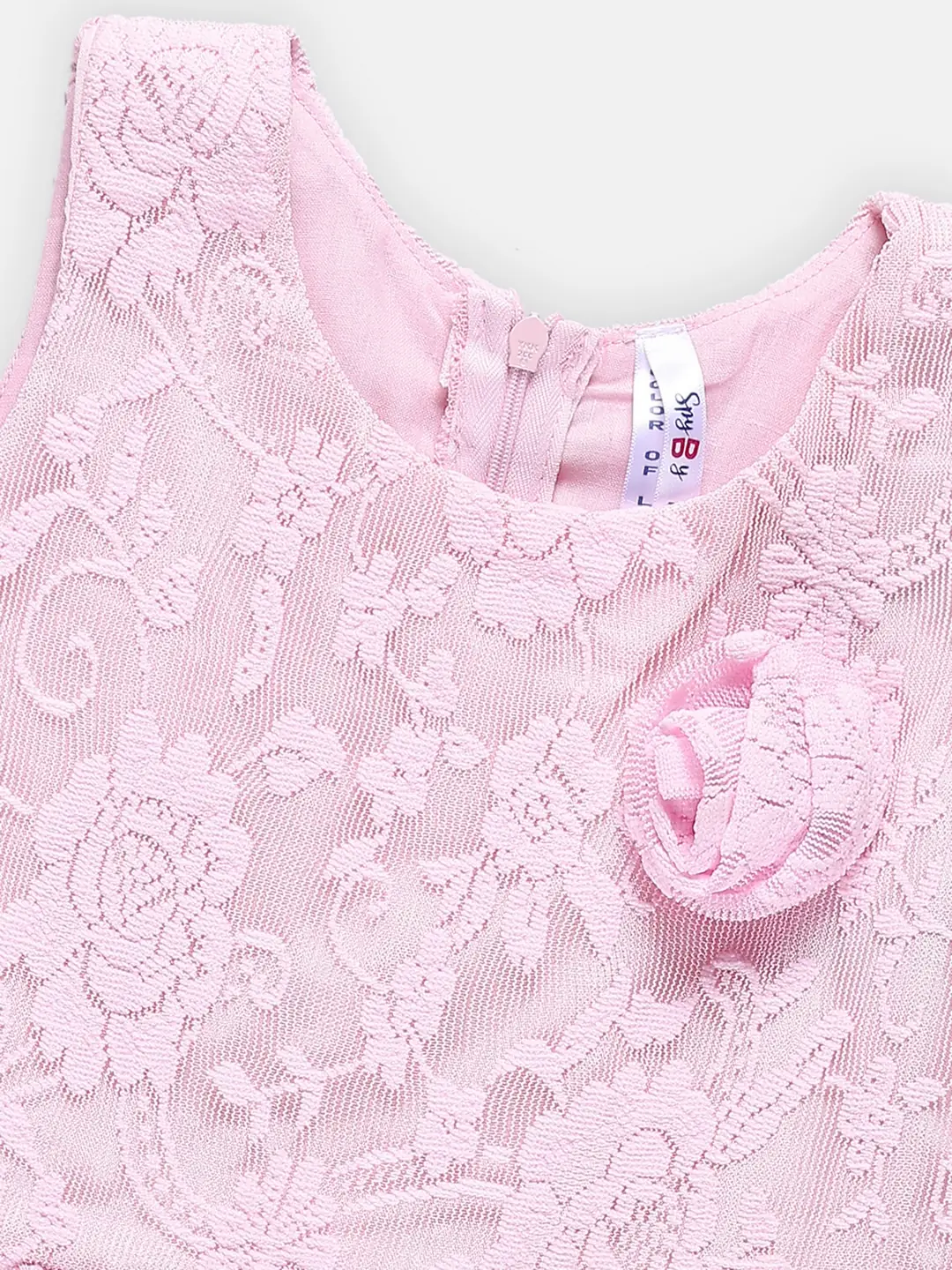 Spyby Girls Pink Color Dress - 2