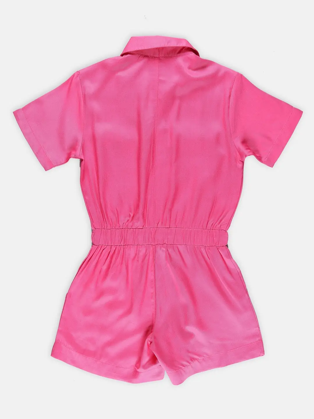 Spyby Girls Fusia Pink Color Jumpsuit - 3