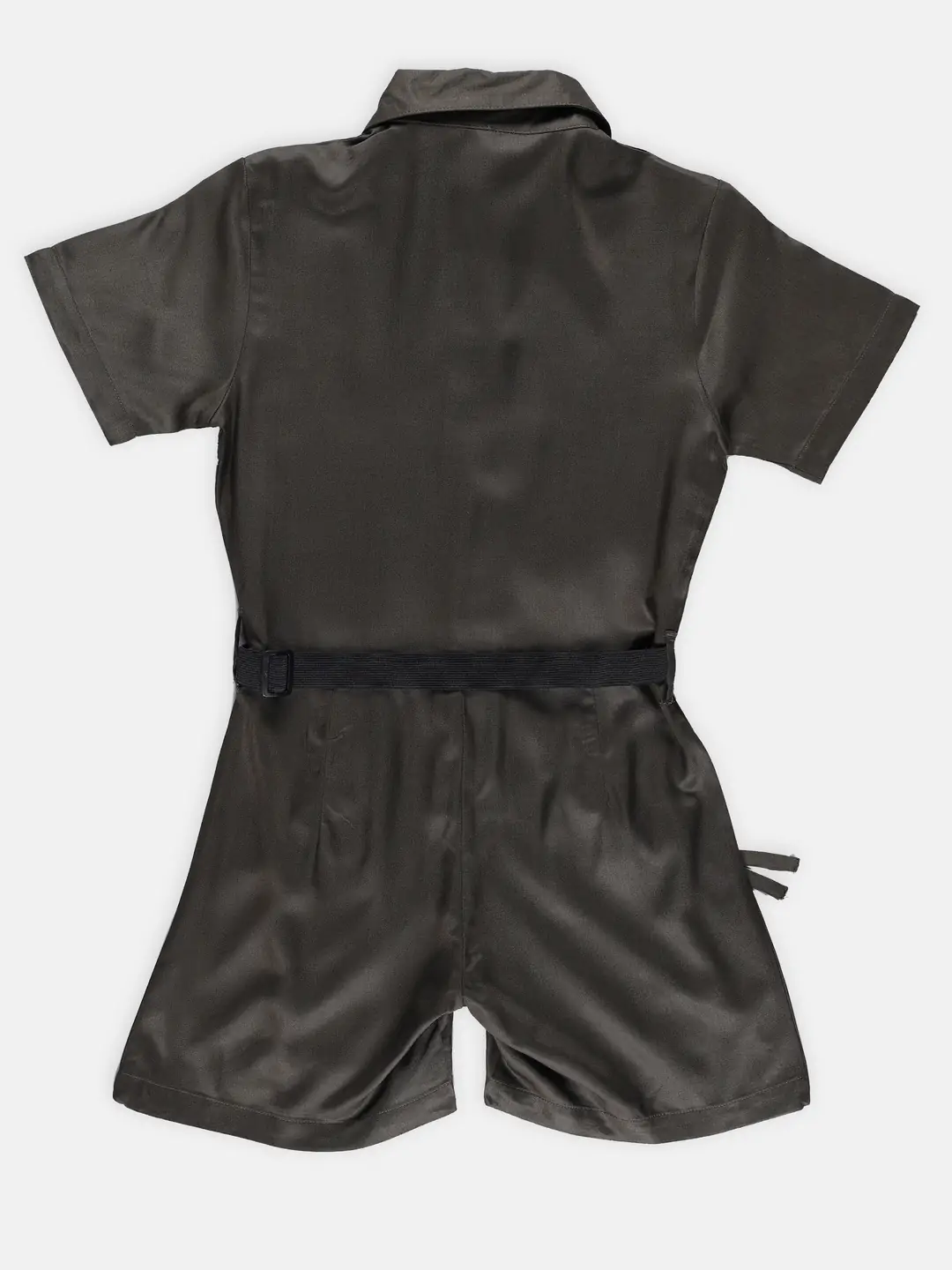 Spyby Girls Olive Color Jumpsuit - 3