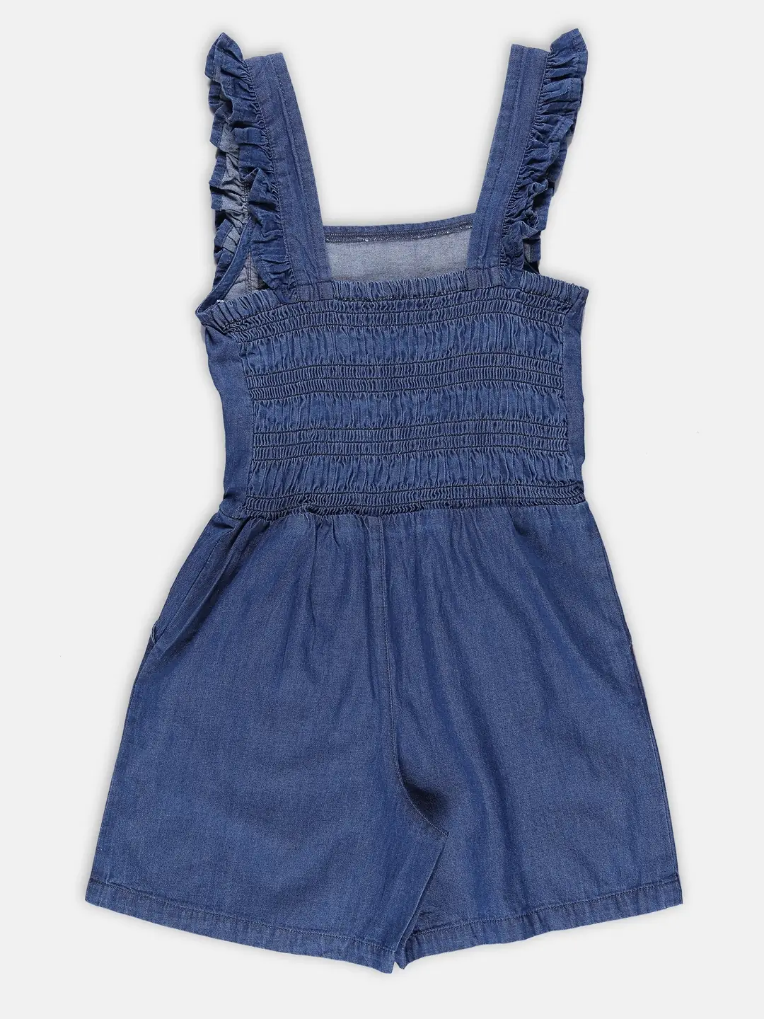 Spyby Girls Blue Color Jumpsuit