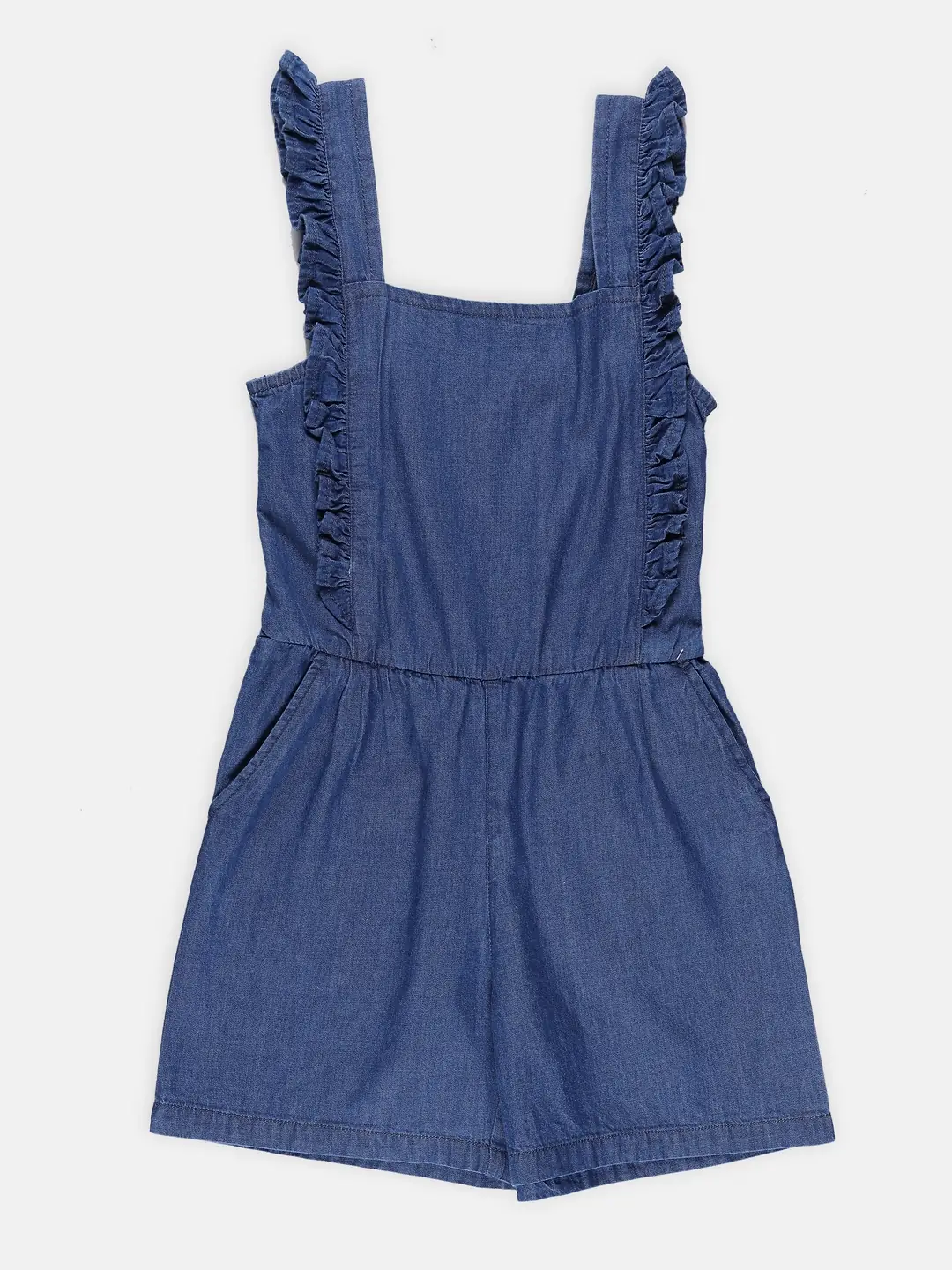 Spyby Girls Blue Color Jumpsuit - 3