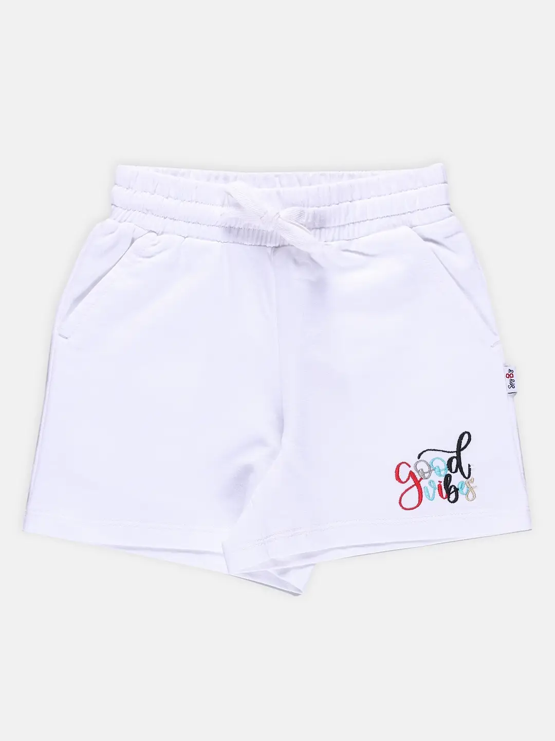 Spyby Girls White Color Short