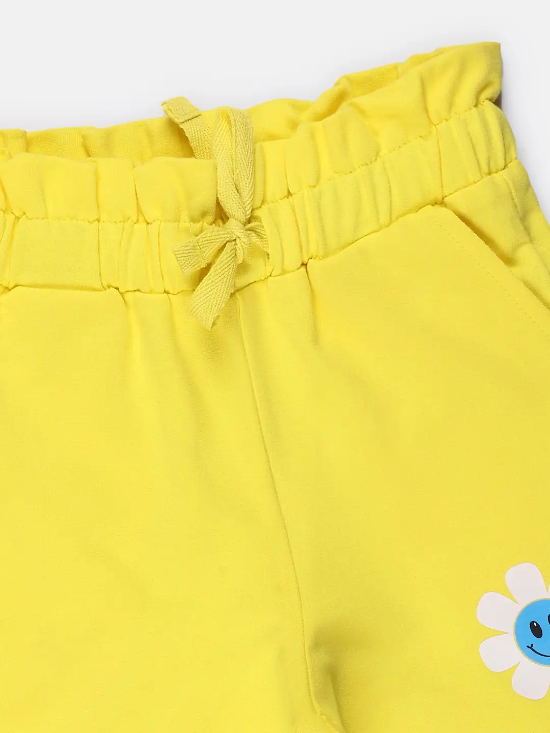 Spyby Girls Yellow Color Short - 2