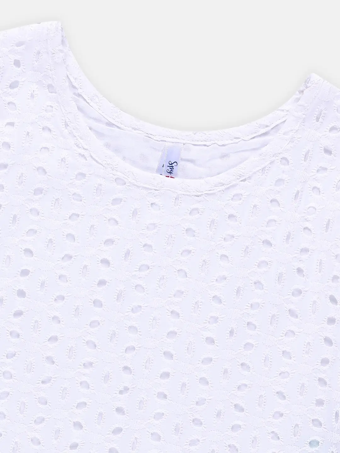 Spyby Girls White Color Top - 2