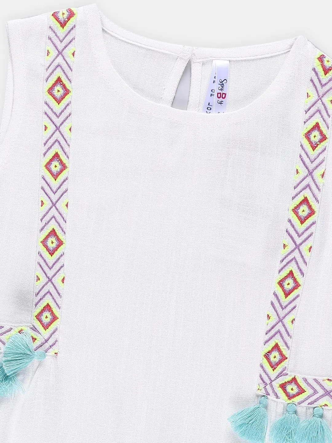 Spyby Girls White Color Top - 2