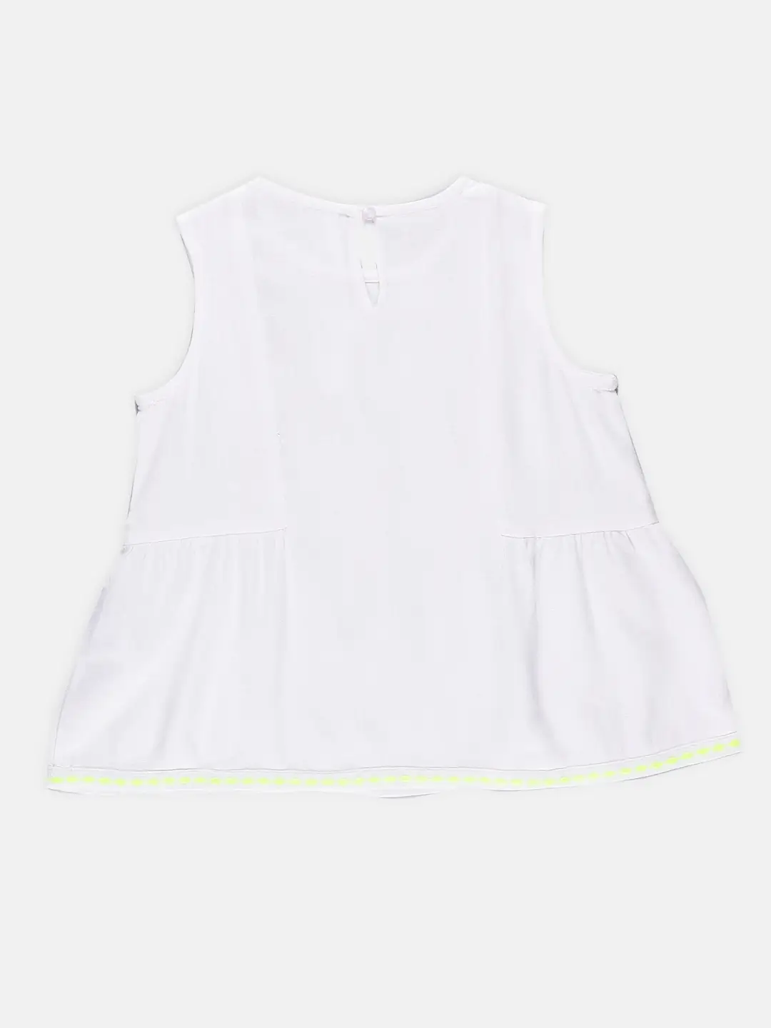 Spyby Girls White Color Top - 3