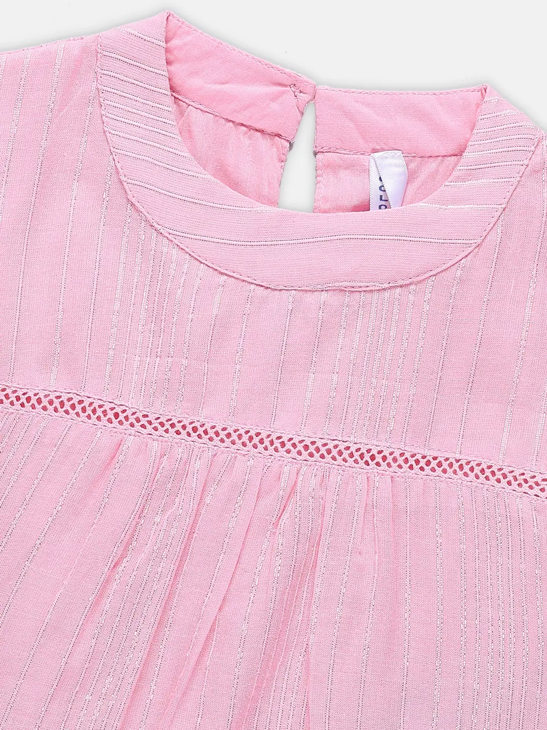 Spyby Girls Light Pink Color Top - 2