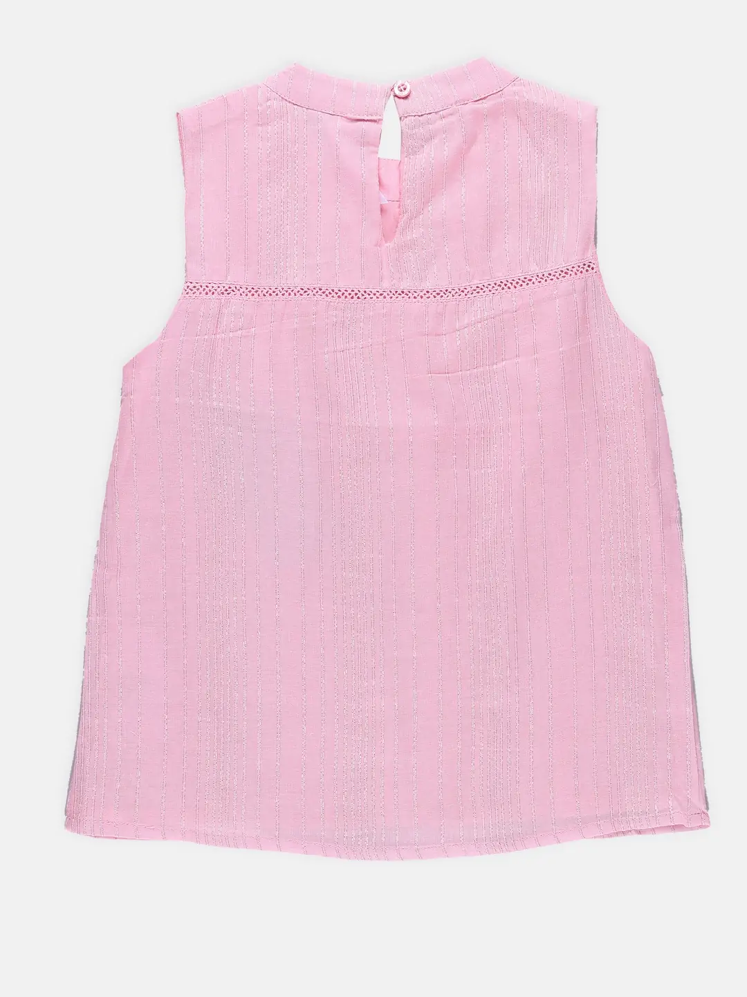Spyby Girls Light Pink Color Top - 3