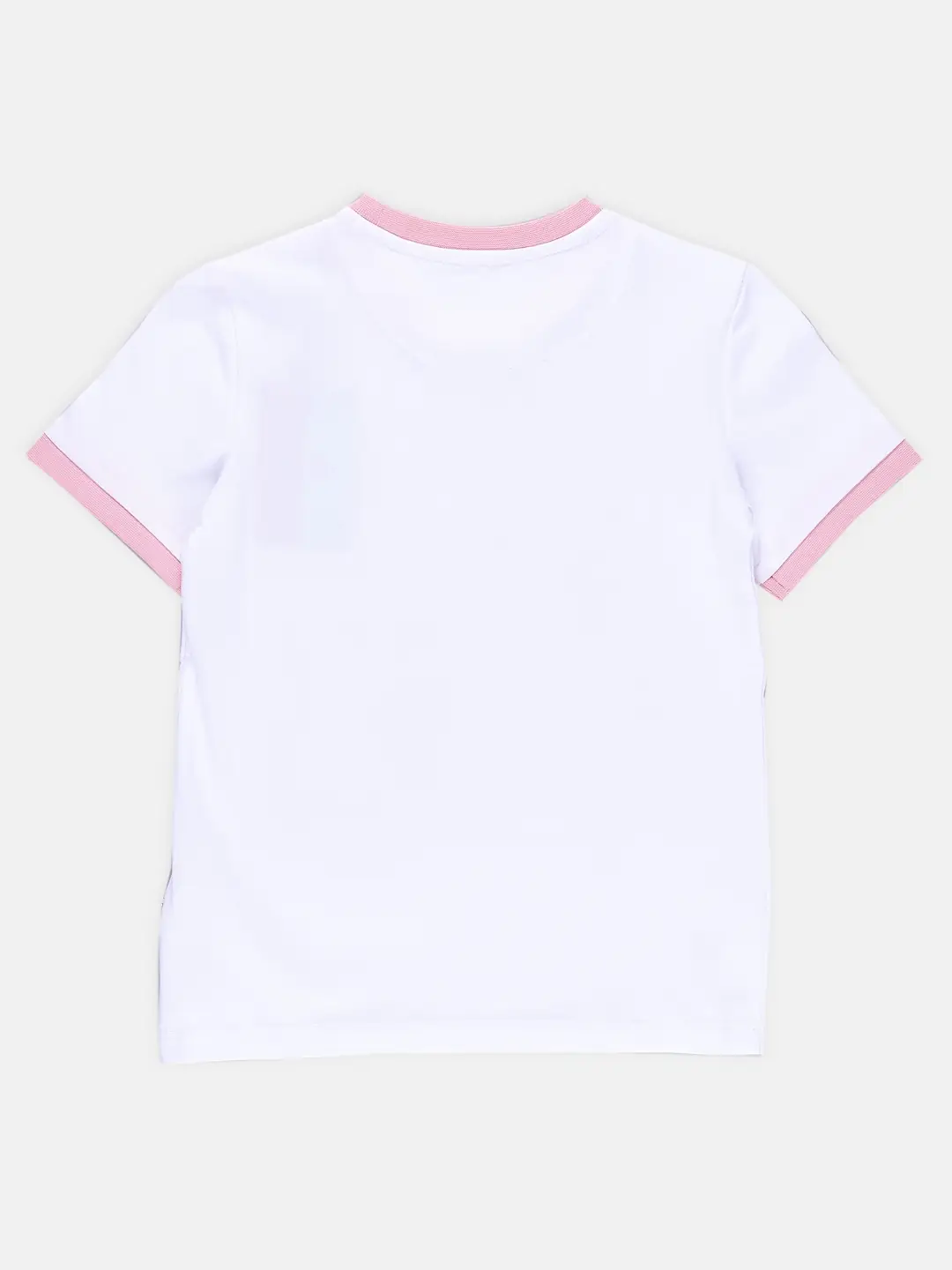 Spyby Girls White Color T-Shirt - 3