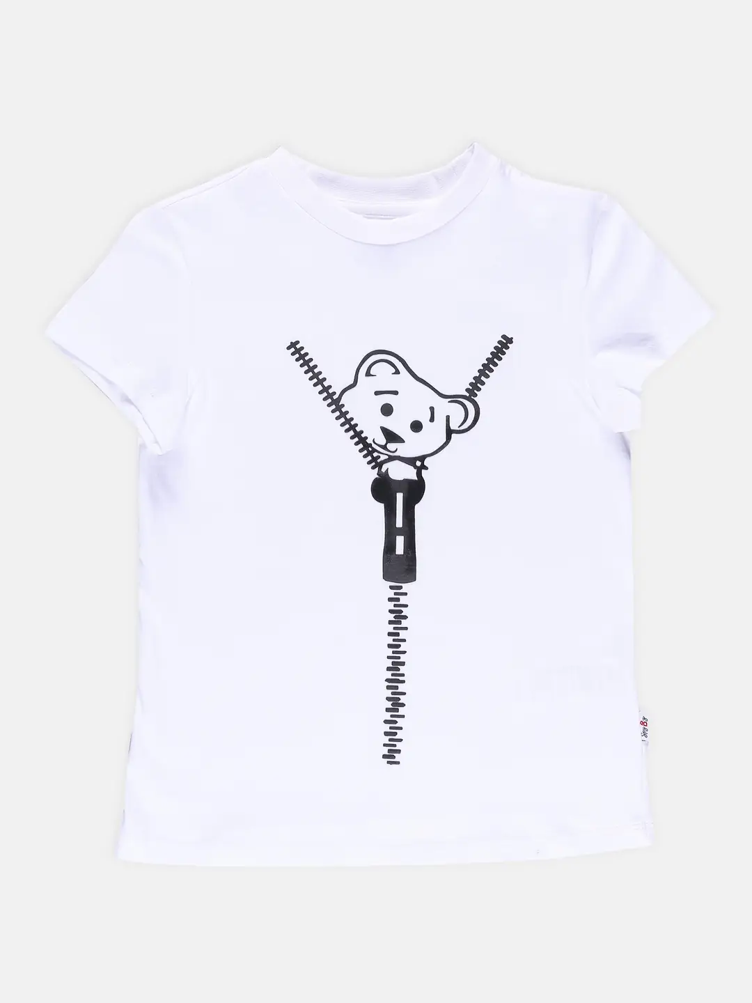 Spyby Girls White Color T-Shirt