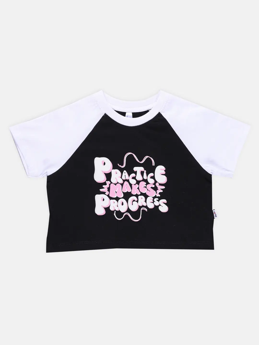 Spyby Girls Black Color T-Shirt
