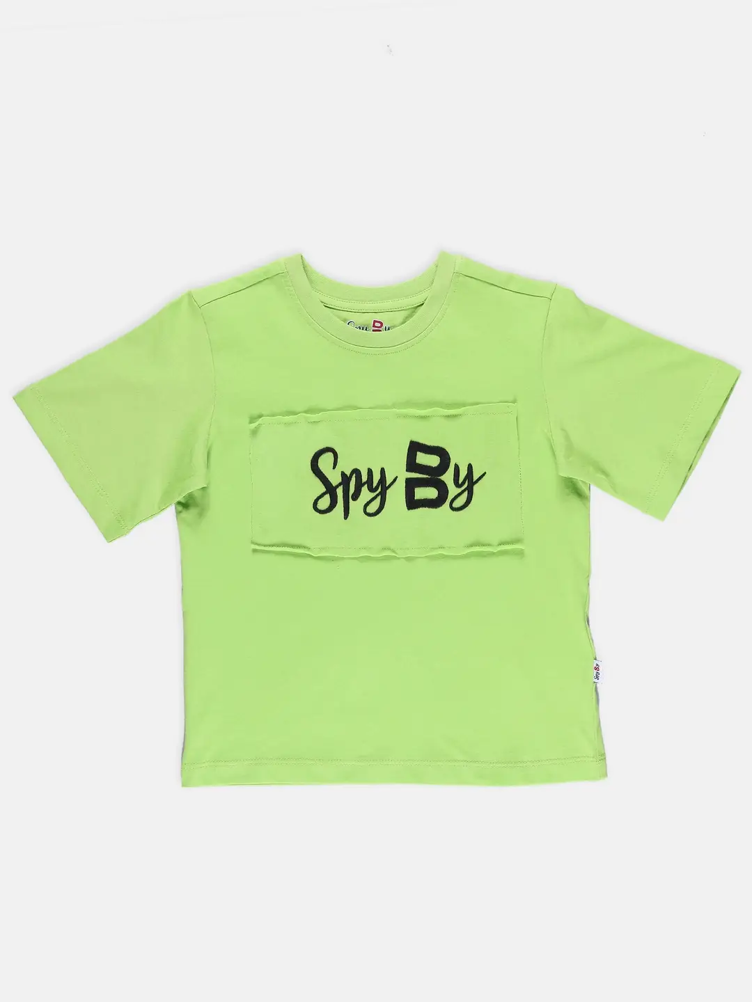 Spyby Girls Neon Green Color T-Shirt
