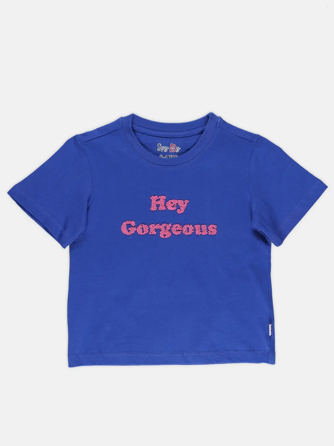 Spyby Girls Royal Blue Color T-Shirt