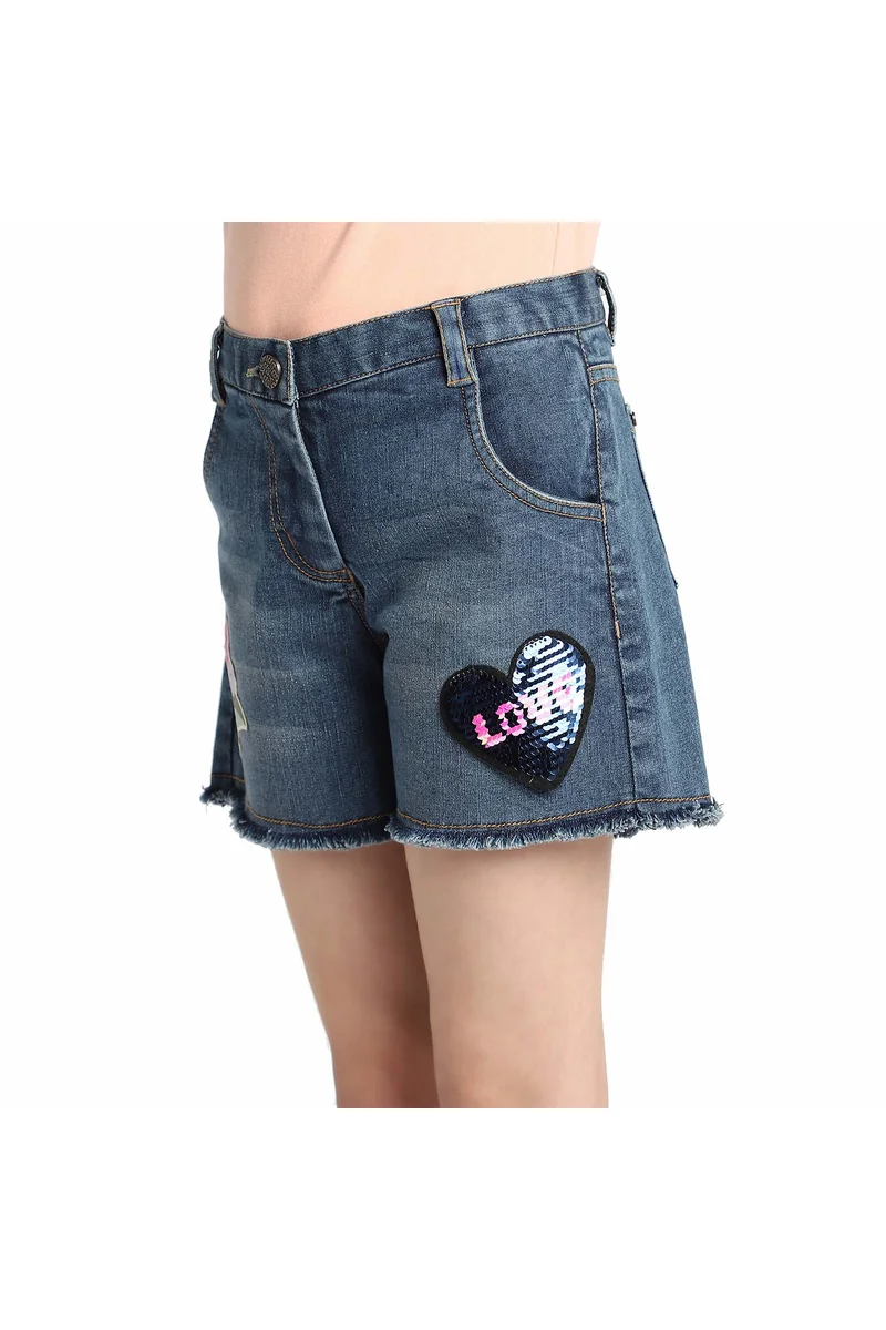  Girls Blue Color Short - 3