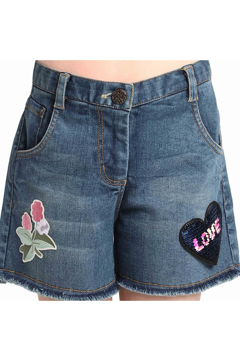  Girls Blue Color Short - 5