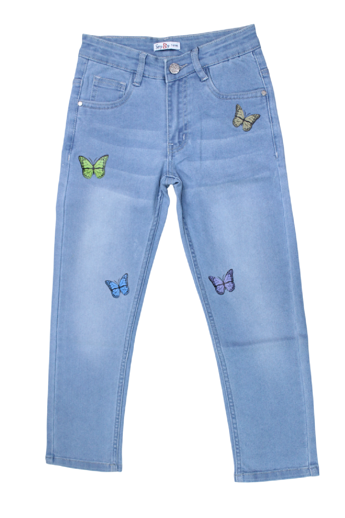 Spyby Girls Blue Color Jeans - 2