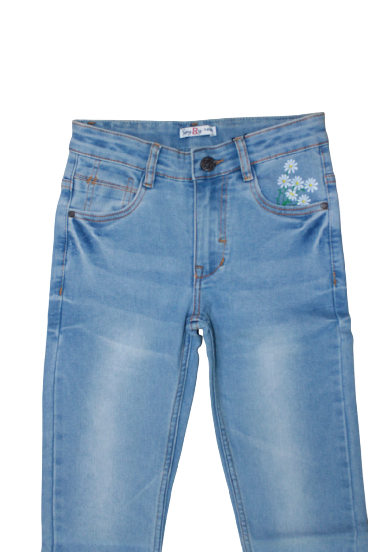 Spyby Girls Blue Color Jeans - 3