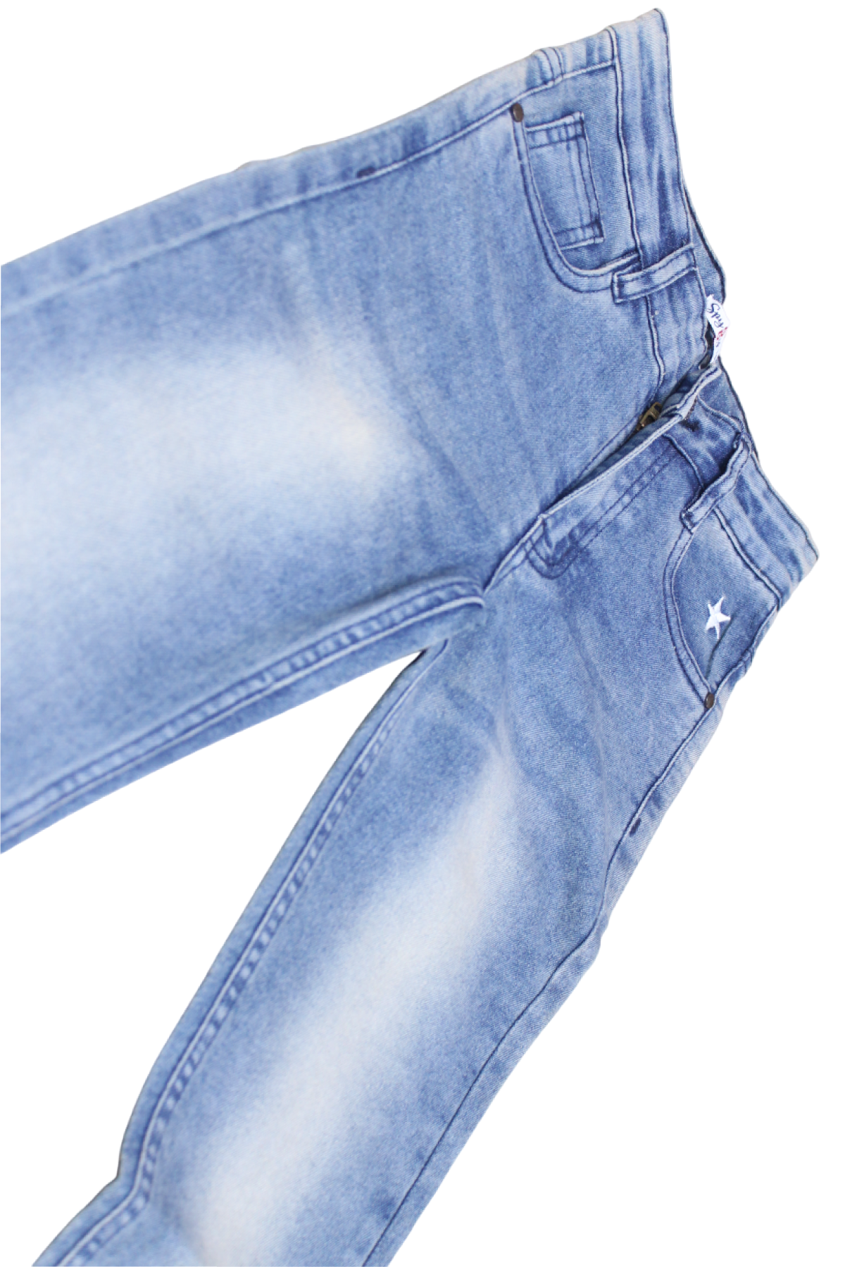 Spyby Girls Blue Color Jeans - 4