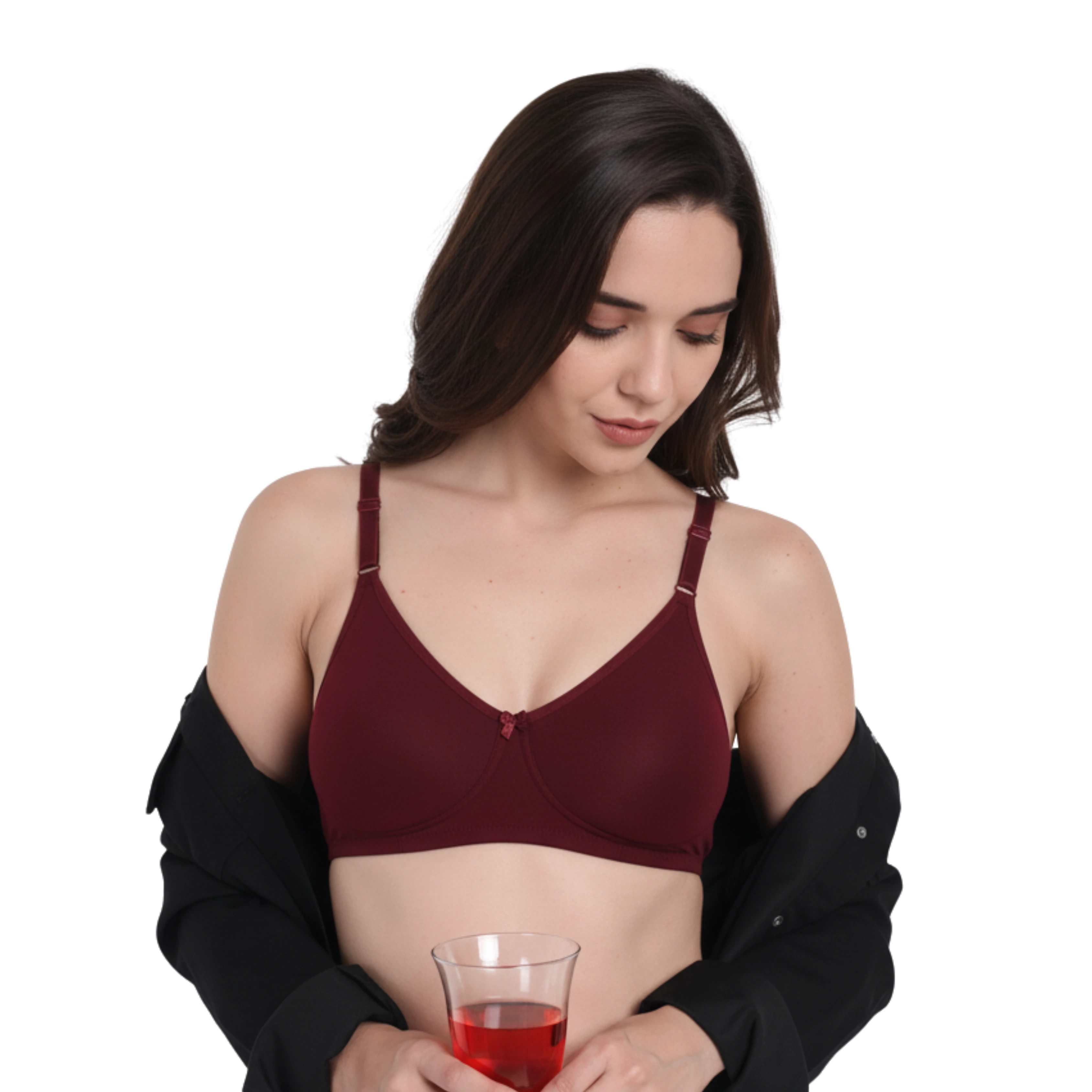 SELENA Wirefree Everyday Comfort Bra - MAROON
