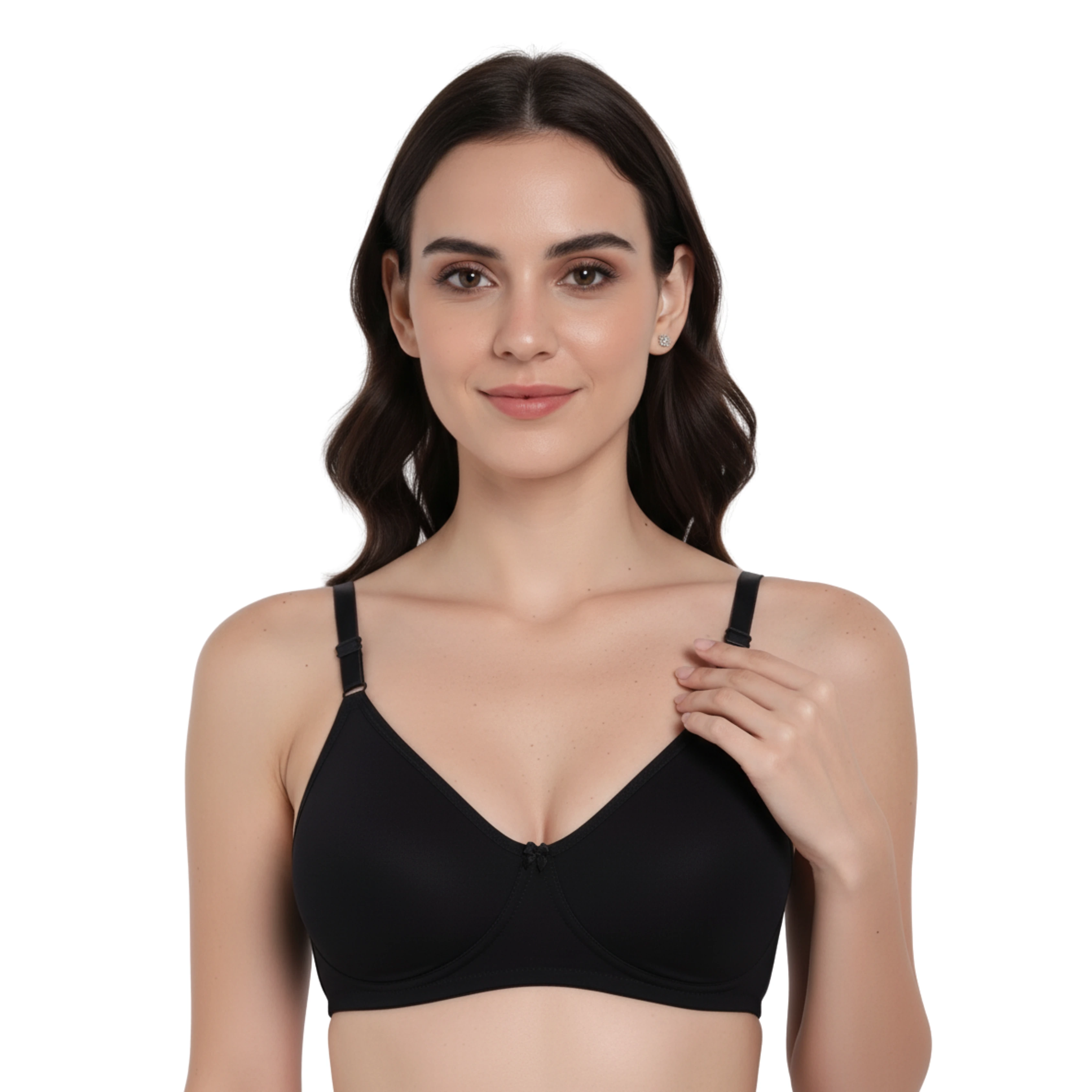 SELENA Wirefree Everyday Comfort Bra - Black - 6