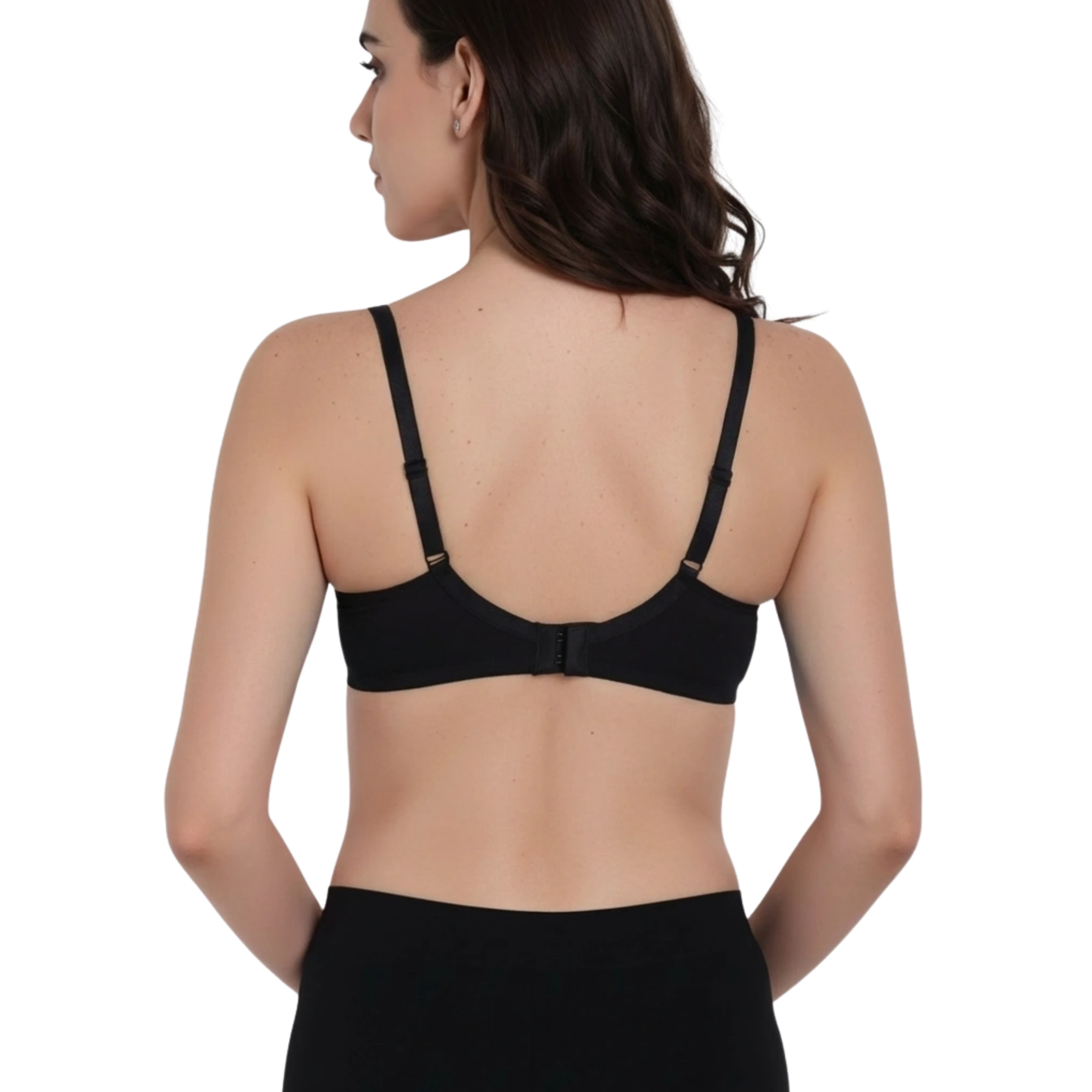 SELENA Wirefree Everyday Comfort Bra - Black - 5