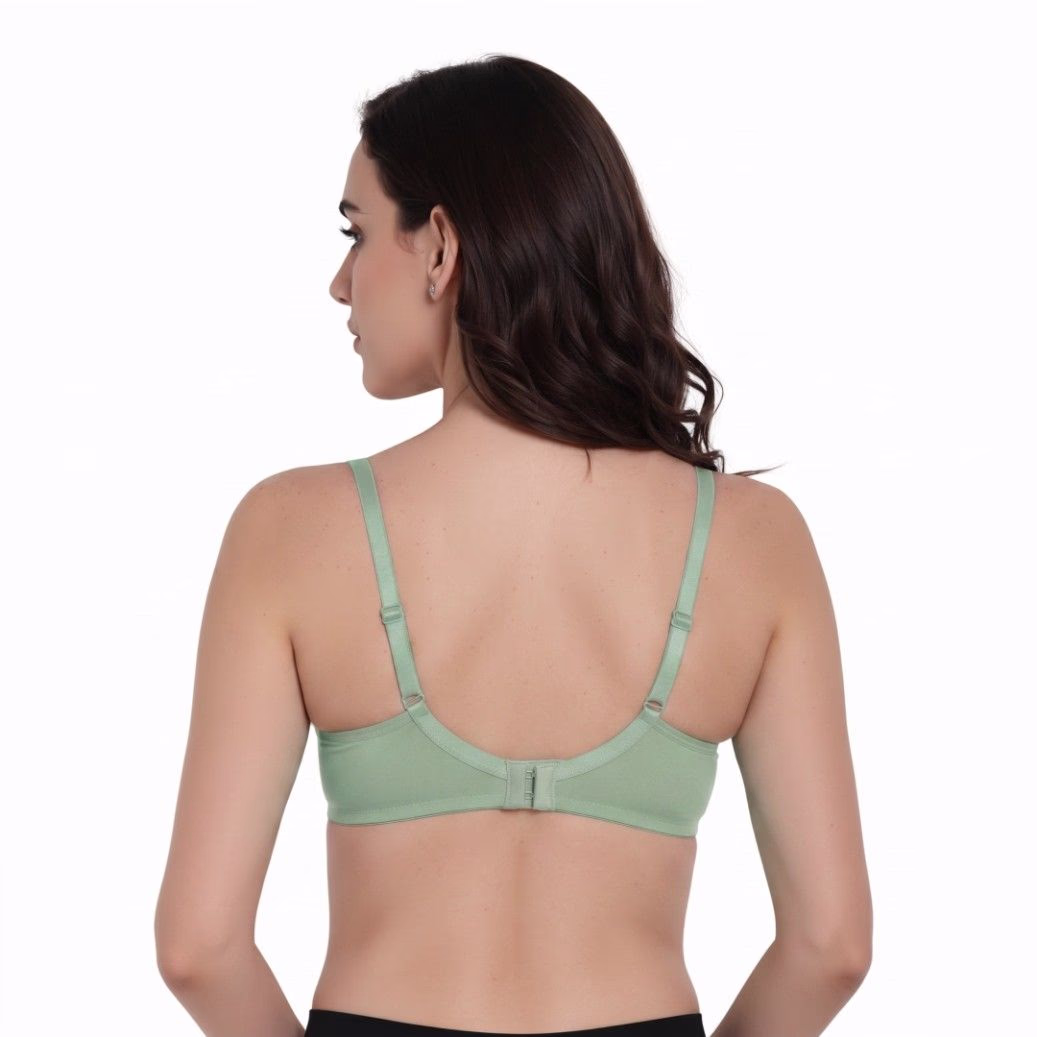 SELENA Wirefree Everyday Comfort Bra - COOLGREEN